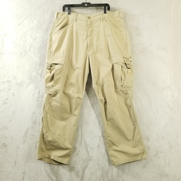 Polo Jeans Co. Other - Vintage Polo Jeans Co Cargo Pants Men 39 x 30.5 Beige Military Paratrooper Y2K